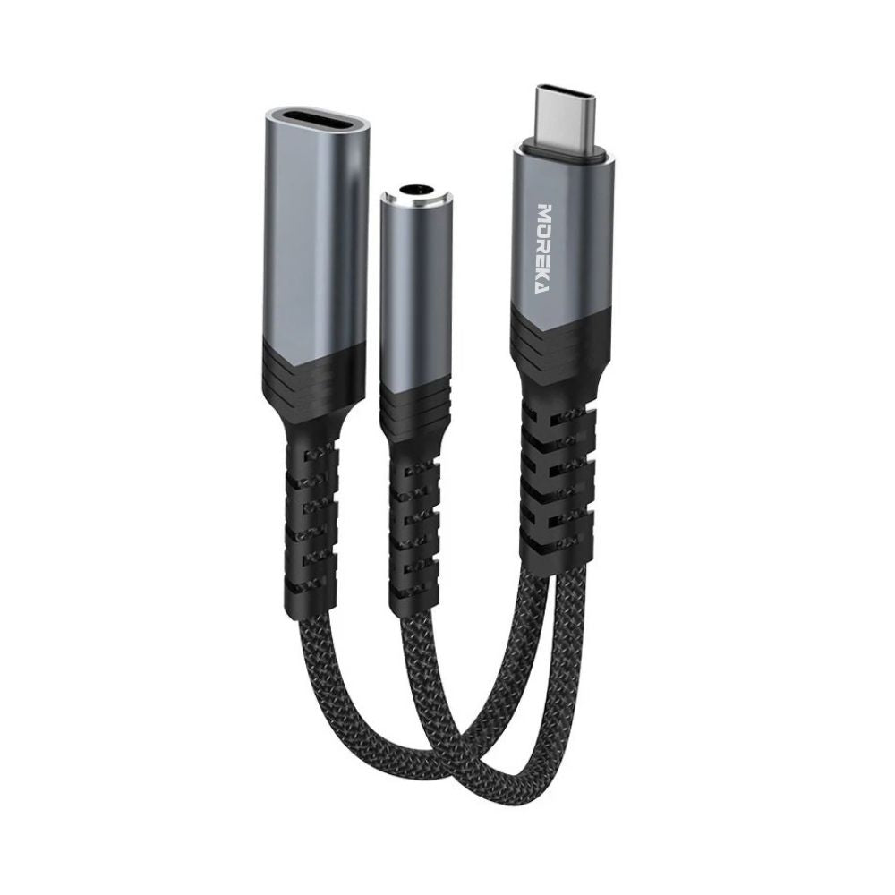 Convertidor Extensor USB-C con división para carga y audio  AU-09