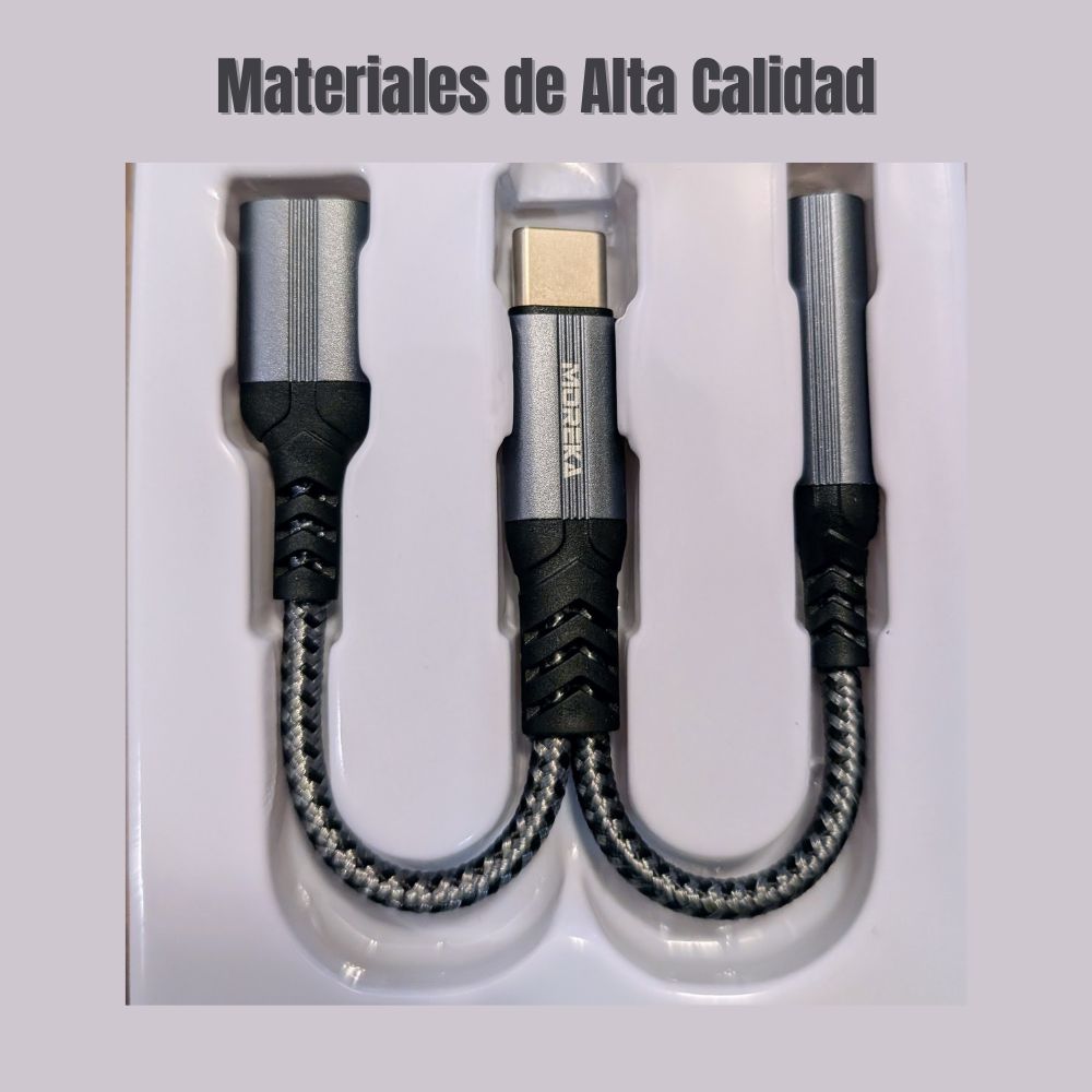 Convertidor Extensor USB-C con división para carga y audio AU-09 - Imagen 4