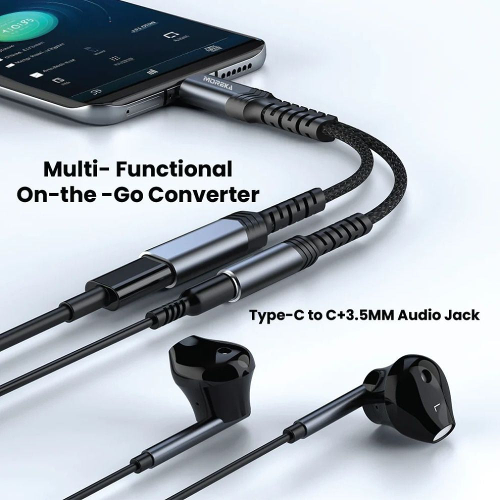 Convertidor Extensor USB-C con división para carga y audio  AU-09 - Imagen 5