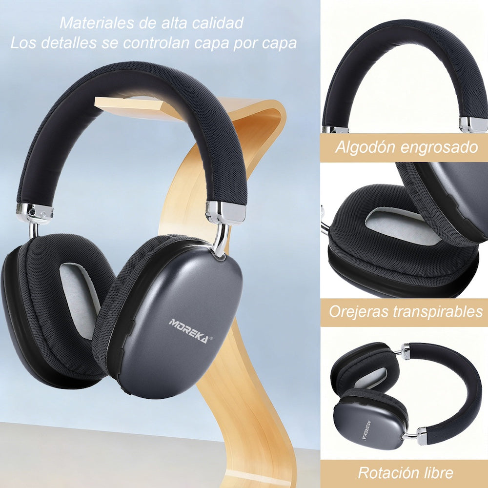 Audífonos Bluetooth V5.4+EDR Moreka BL023A - Imagen 3