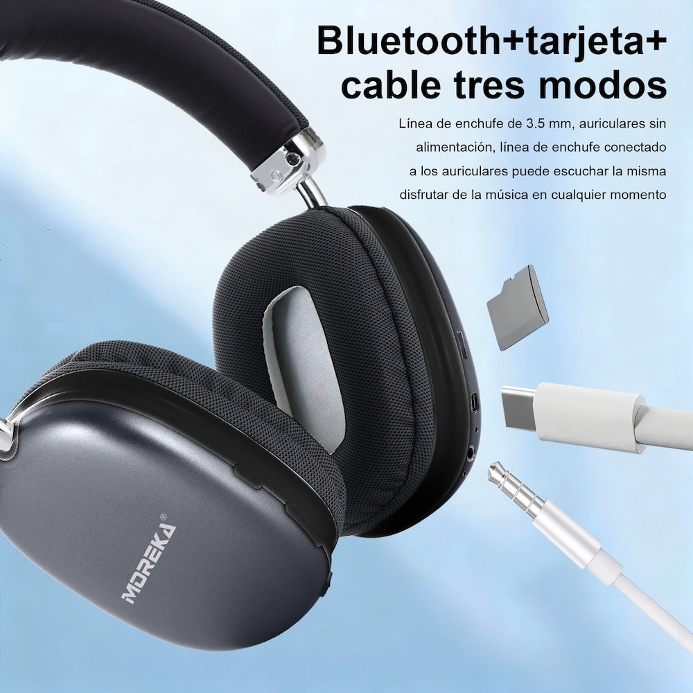 Audífonos Bluetooth V5.4+EDR Moreka BL023A - Imagen 4
