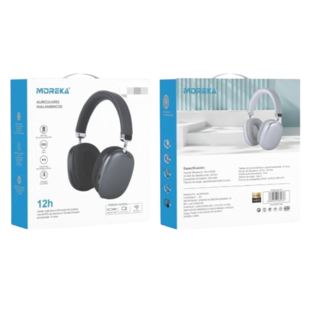 Audífonos Bluetooth V5.4+EDR Moreka BL023A - Imagen 9