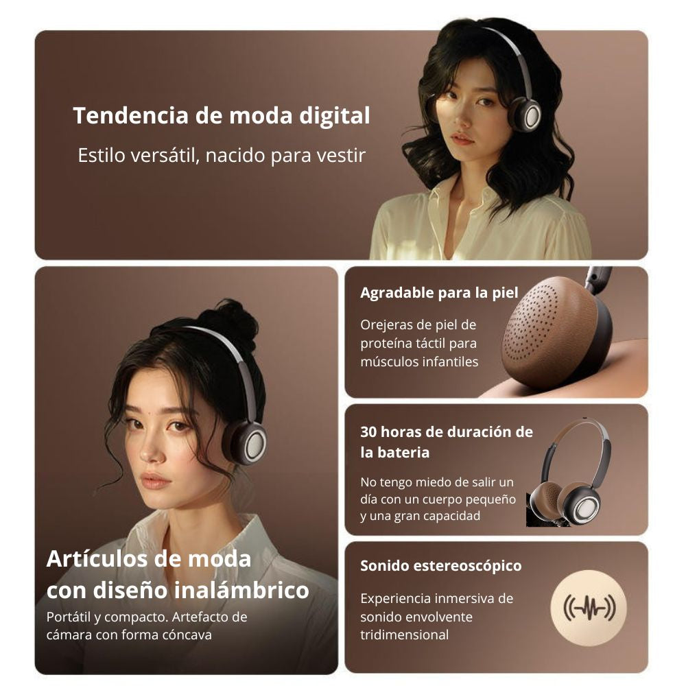 Audífonos BT V5.4 Moreka BL11 350mAh 40mm — Bluetooth 5.3 TWS - Imagen 5