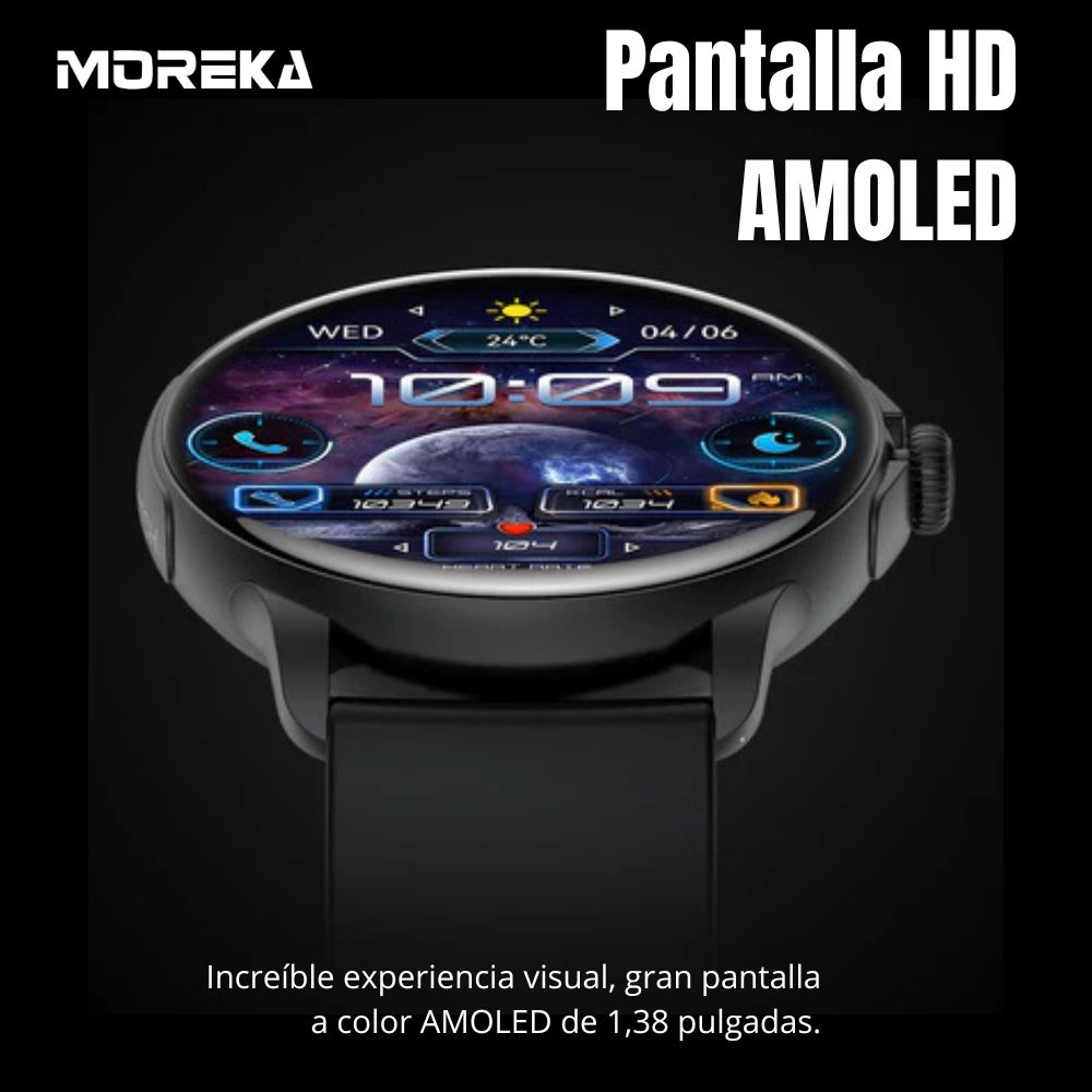 Smart Watch Moreka R08 pantalla HD Amoled 1.43