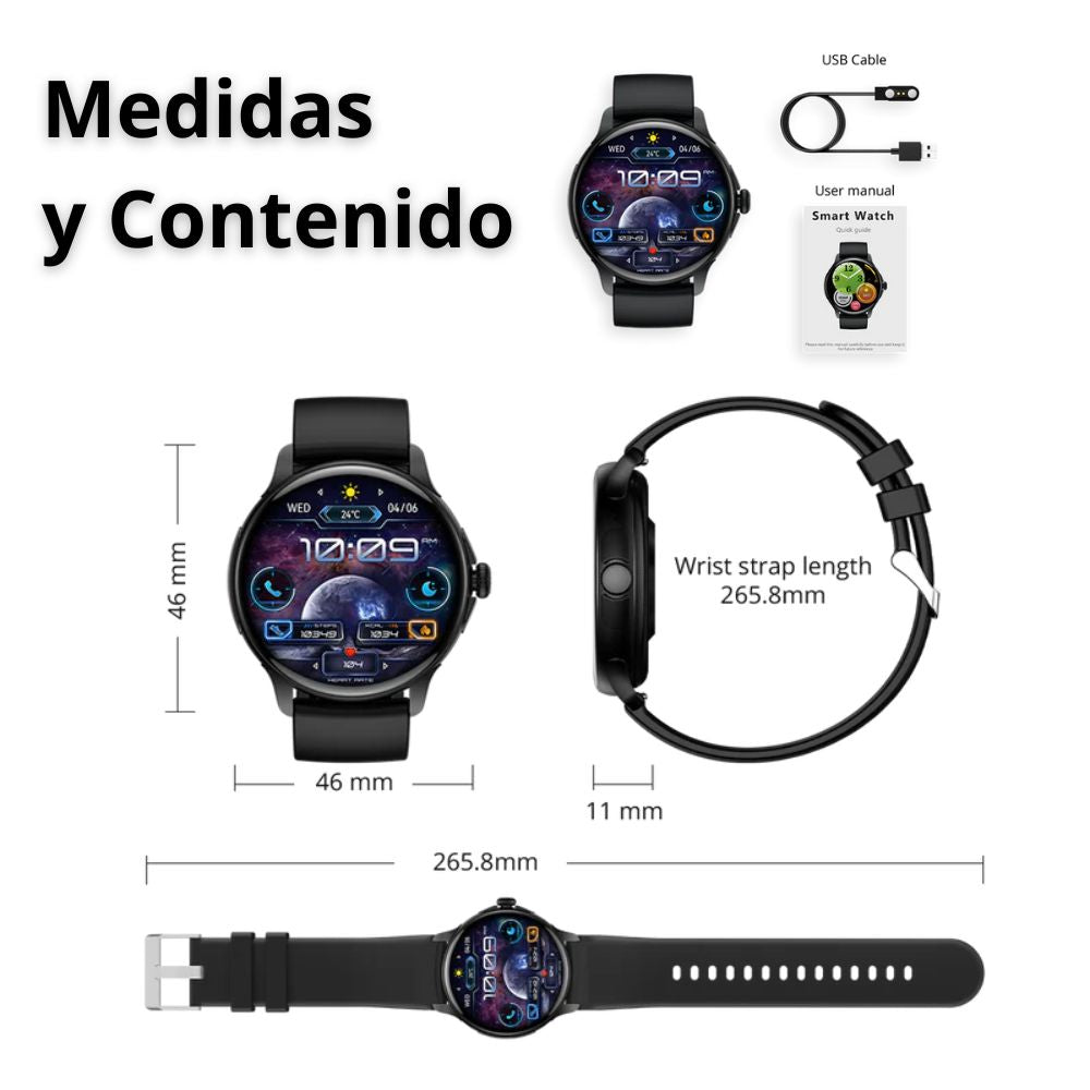 Smart Watch Moreka R08 pantalla HD Amoled 1.43