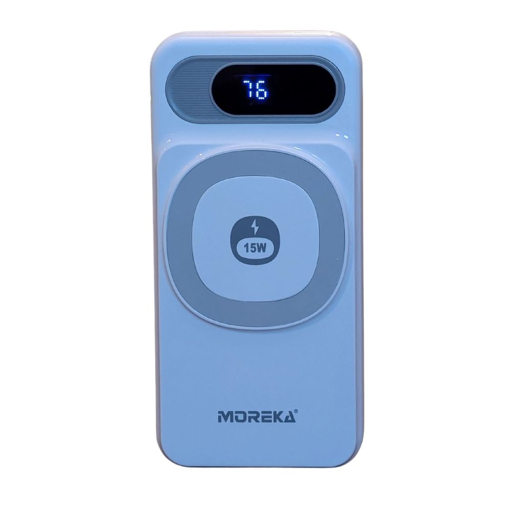Power Bank Moreka K107 20000mAh 22.5W Magsafe 15w Cables C Lightning - Imagen 9