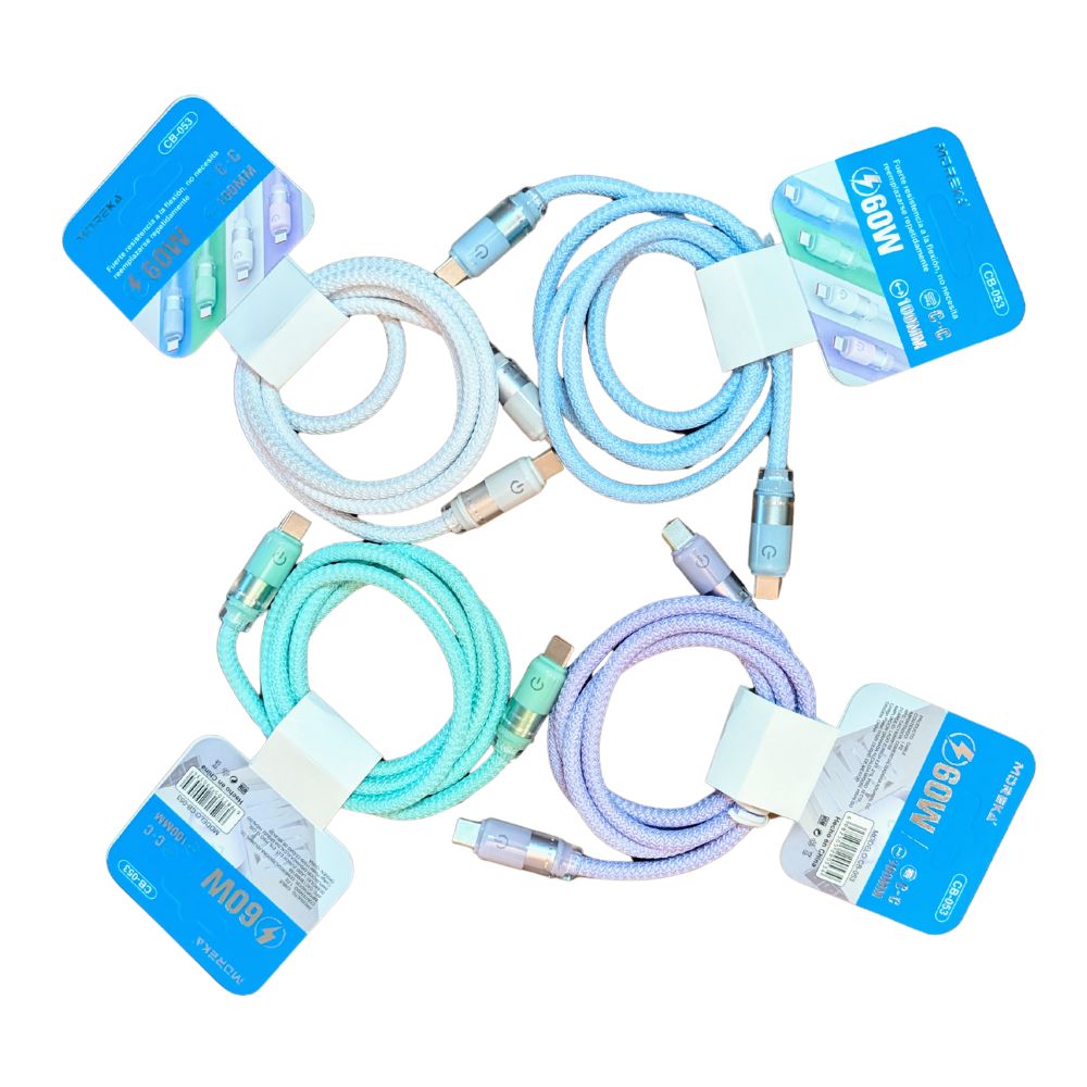 Cable Moreka Tipo C a C CB-053 60W carga rápida 1m - Imagen 7
