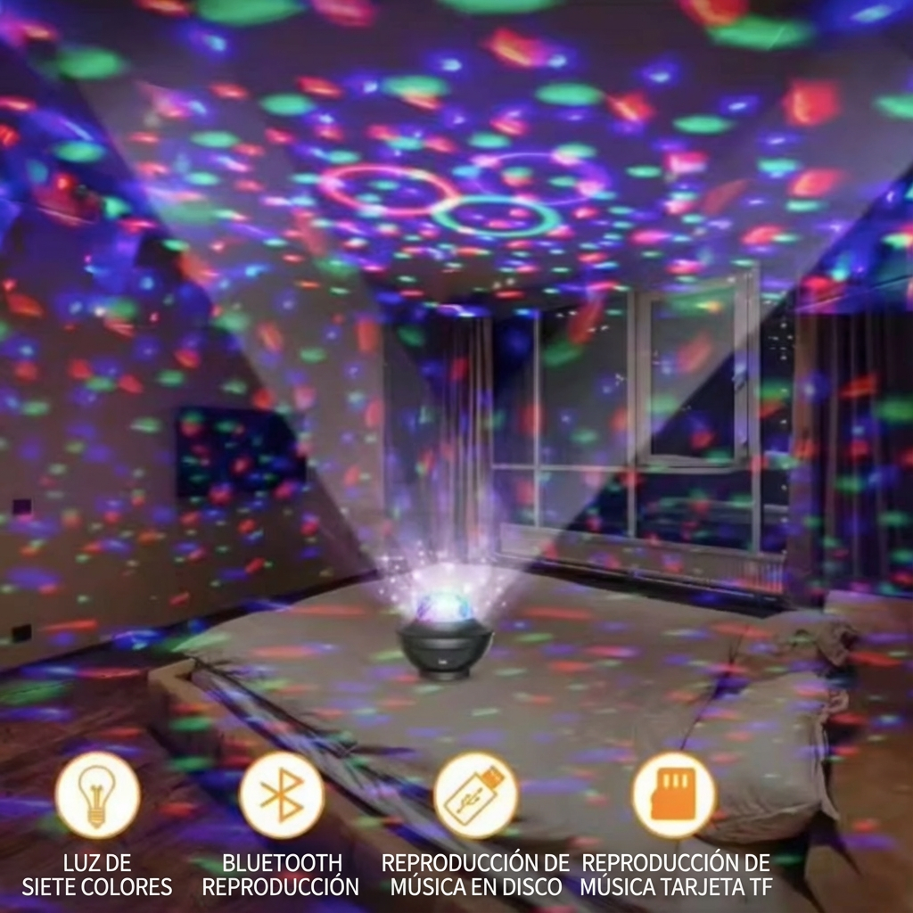 Bocina Cañon de Luz Moreka XY-918 10W Bluetooth Luz Led Disco - Imagen 2