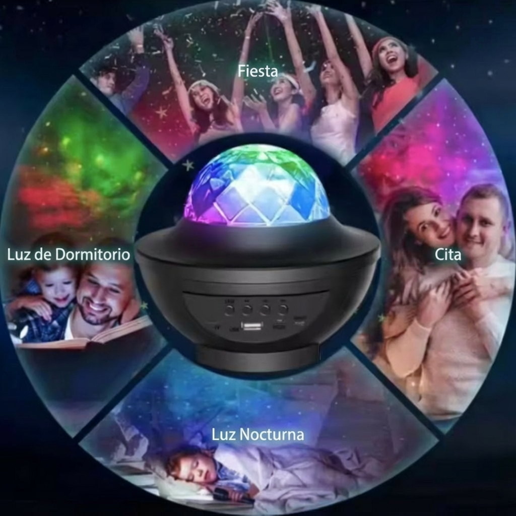 Bocina Cañon de Luz Moreka XY-918 10W Bluetooth Luz Led Disco - Imagen 3