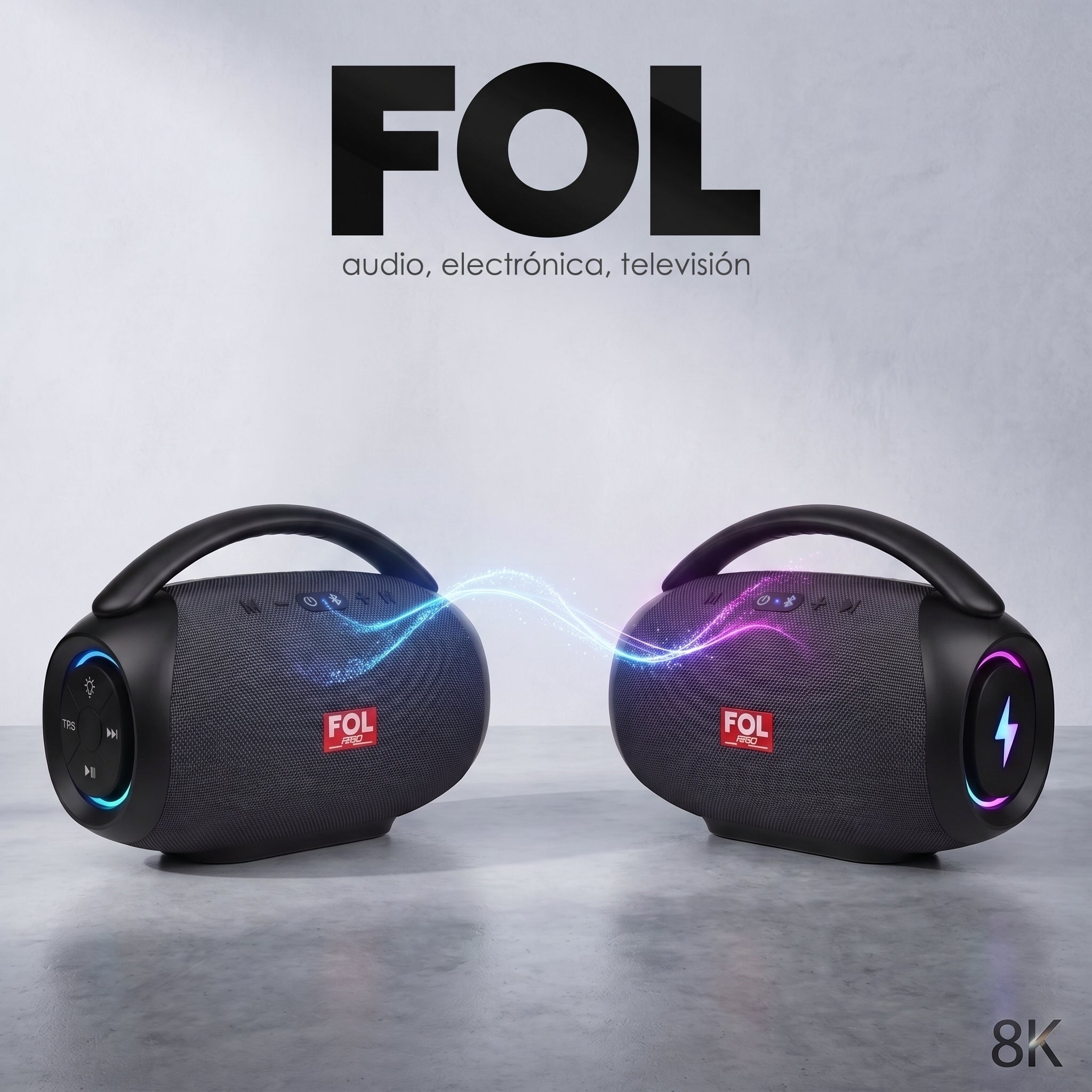 Bocina TWS Recargable Portátil FOL FS-R219: Sonido 50W - Imagen 5
