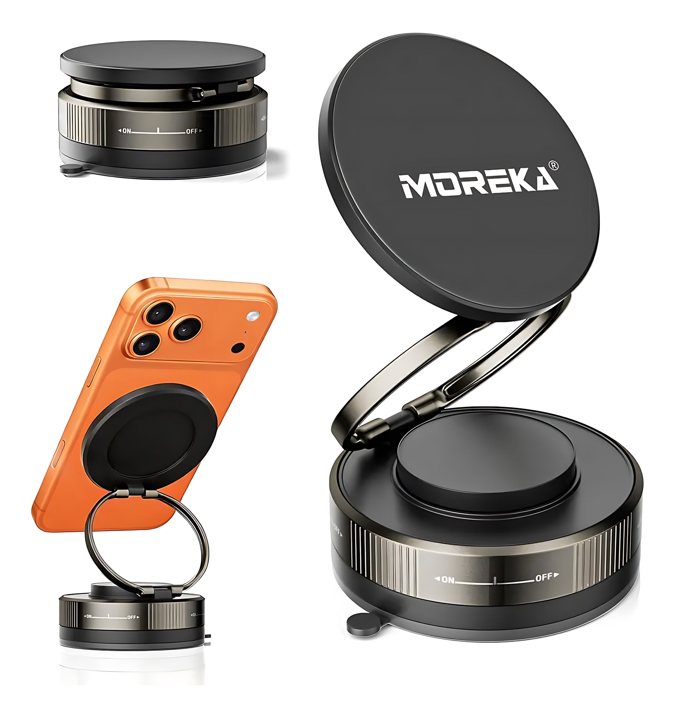 Soporte Magnético para Teléfono con Ventosa de Vacío MOREKA ZJ-015 - Imagen 2