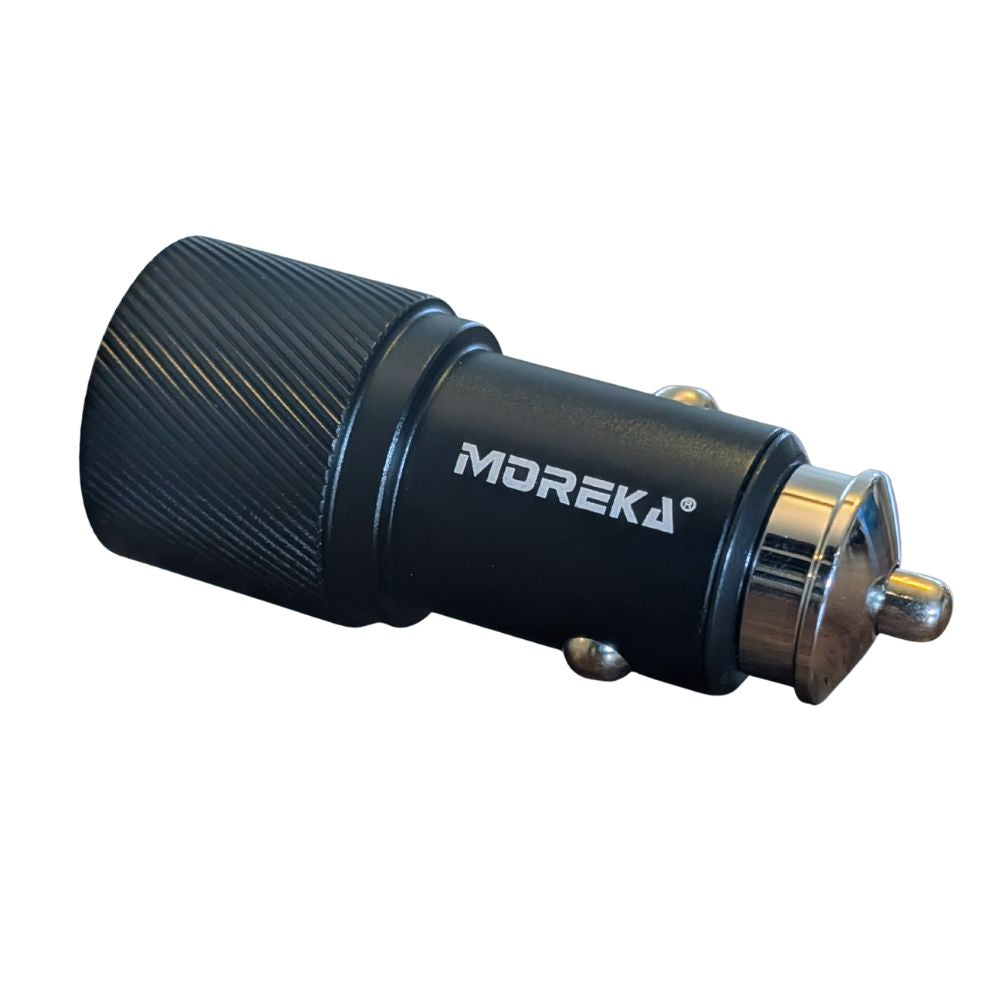 Turbo Cargador De Carro 60W PD30W PD30W Plug In puertos C-C Moreka CP0090 - Imagen 4