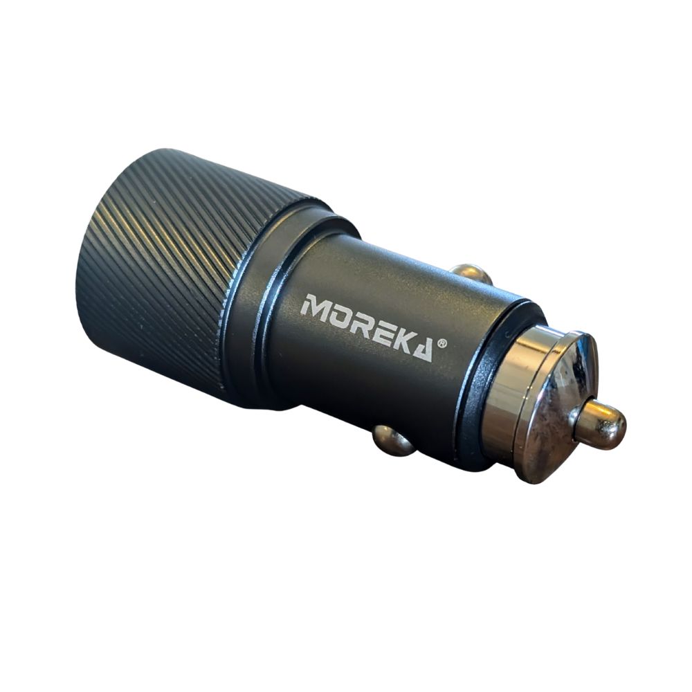 Turbo Cargador De Carro 60W PD30W PD30W Plug In puertos C-C Moreka CP0090 - Imagen 5