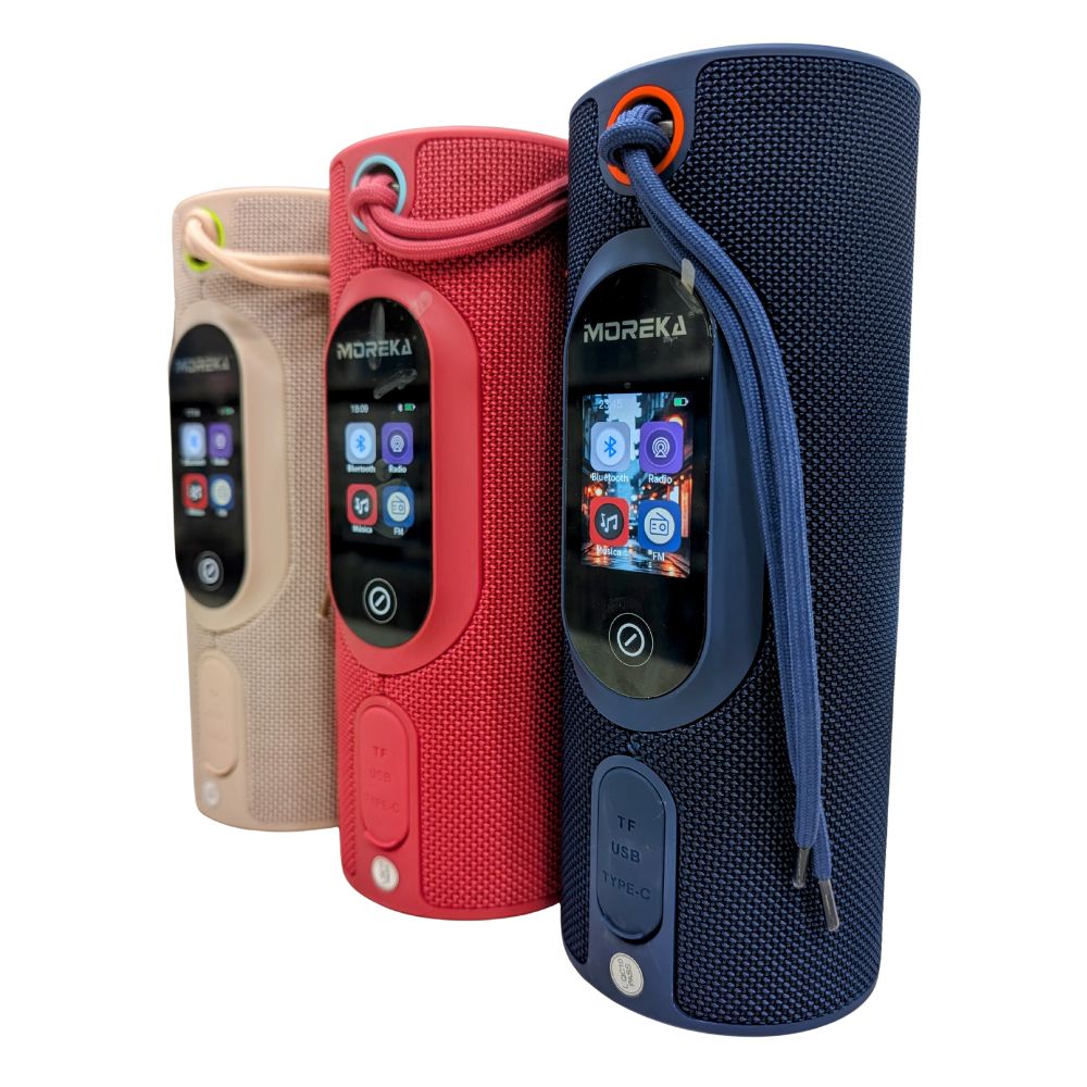 Bocina Moreka A46 Pantalla Táctil LCD multifunción 30W 3600mAh 10hrs de bateria IPX6 - Imagen 6