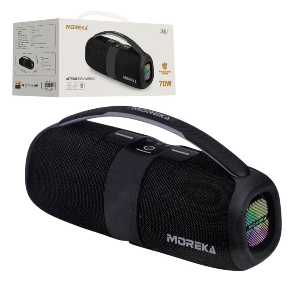 Bocina Moreka A41 70W 35W+35W 5000mAh 9hrs de bateria Bluetooth IPX6 - Imagen 6