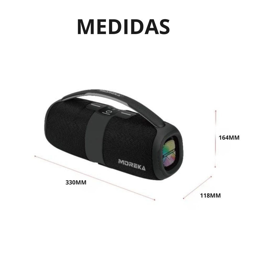 Bocina Moreka A41 70W 35W+35W 5000mAh 9hrs de bateria Bluetooth IPX6 - Imagen 7