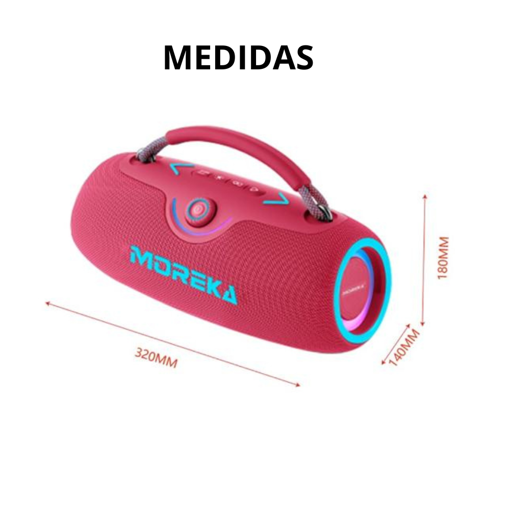 Bocina Moreka A42 80W 40W+40W 8000mAh 6hrs de bateria Bluetooth IPX6 - Imagen 11