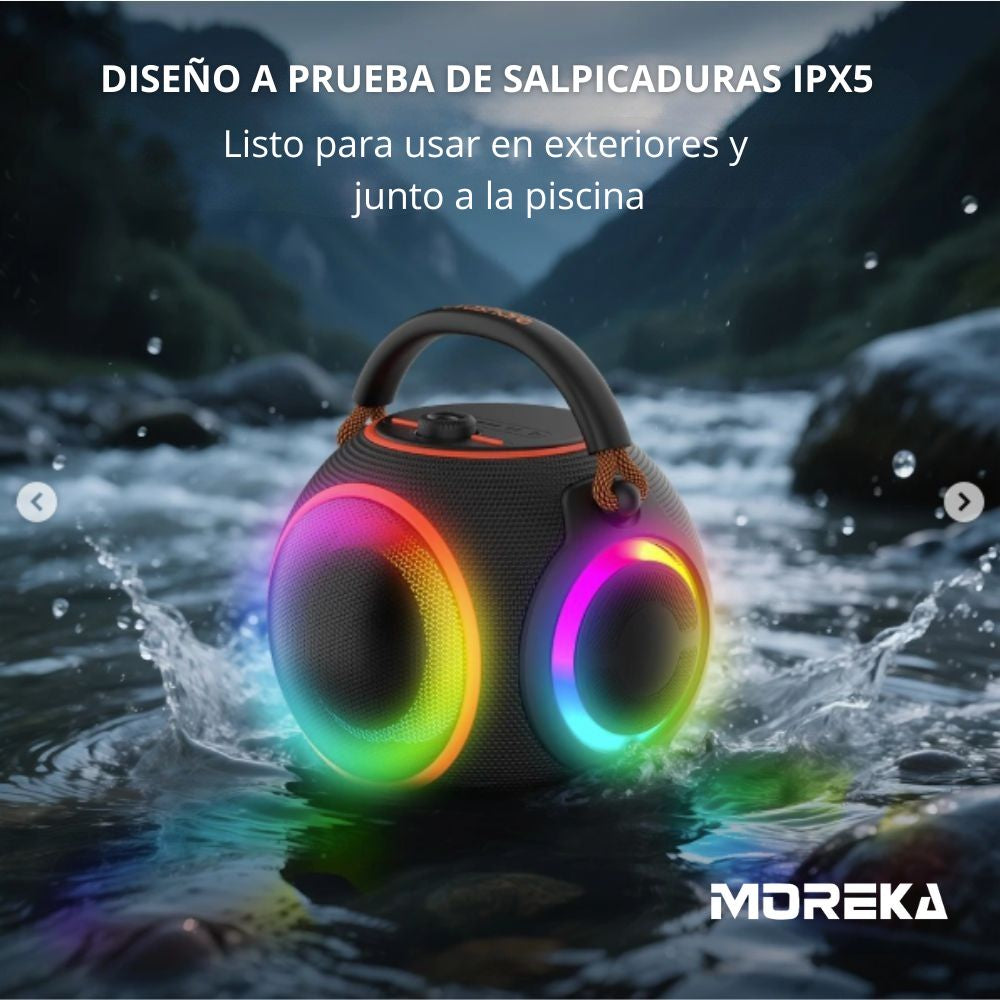 Bocina Moreka A56 120W 80W+40W 12000mAh 13 hrs de bateria Bluetooth IPX6 - Imagen 7