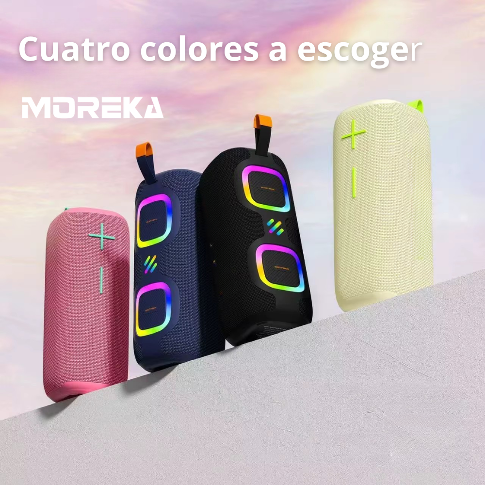 Bocina Moreka A48 50W 25W+25W 4000mAh 6hrs de bateria Bluetooth IPX6 - Imagen 2