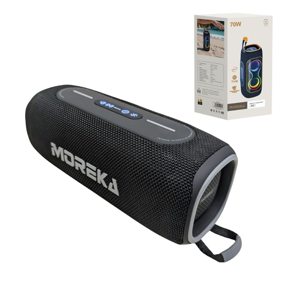 Bocina Moreka A47 70W 25W*2+10W 5000mAh 5hrs de bateria Bluetooth IPX6 - Imagen 3