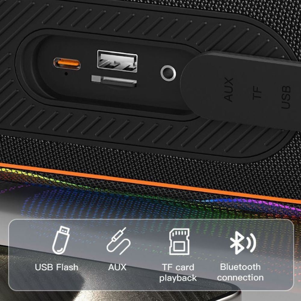 Bocina Moreka A47 70W 25W*2+10W 5000mAh 5hrs de bateria Bluetooth IPX6 - Imagen 8
