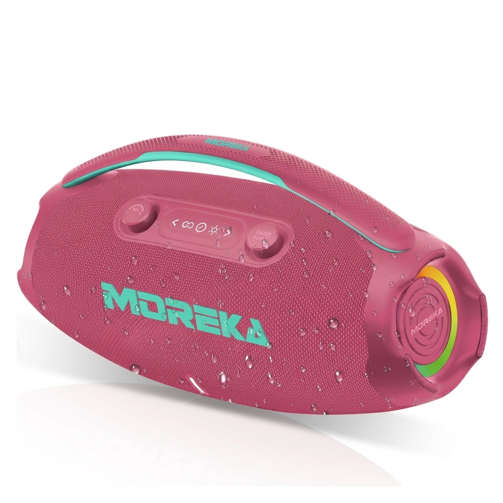 MOREKA A40 Bocina Bluetooth 70W BT 5.3 10m, Tipo-C, IPX6, LED RGB - Imagen 9