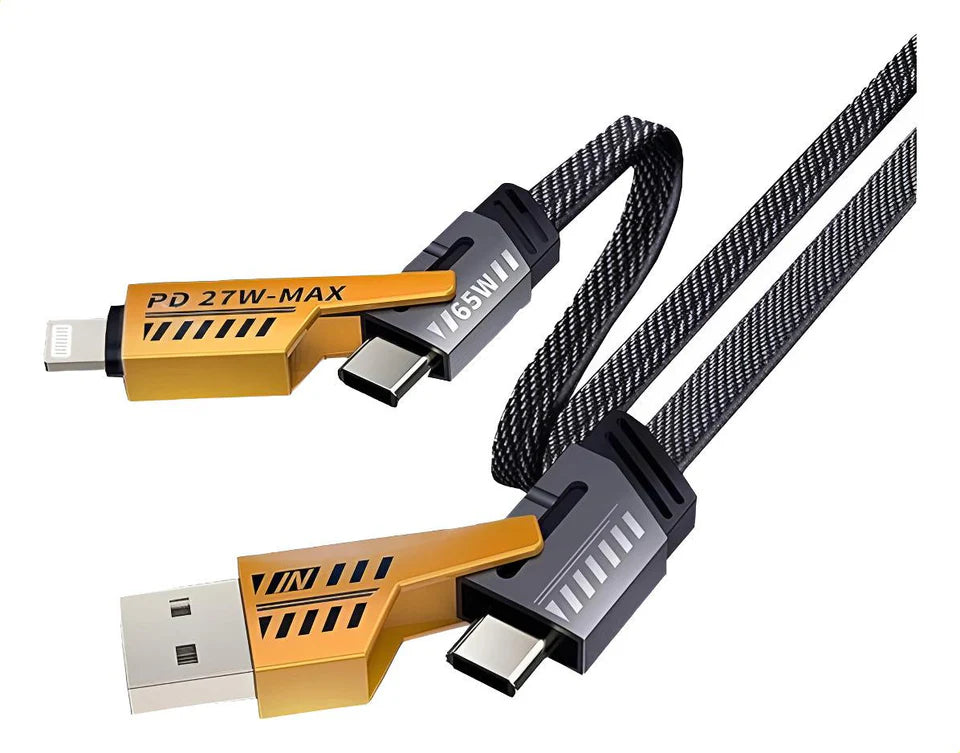 Cable 4 en 1 MOREKA CB-050: Carga rápida 65W - Imagen 2
