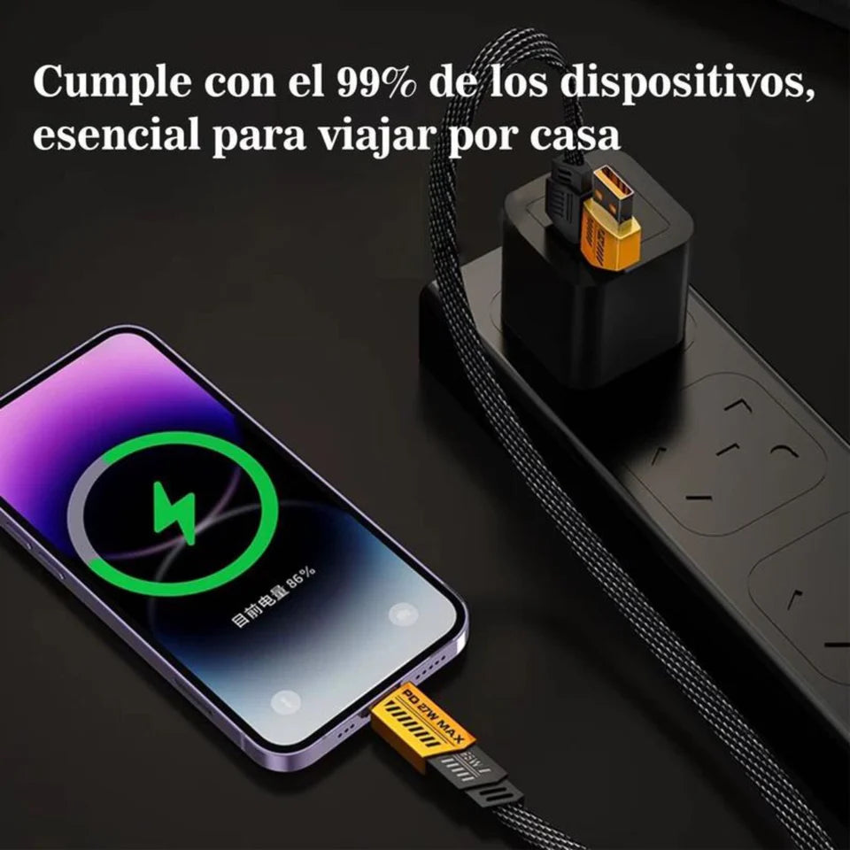 Cable 4 en 1 MOREKA CB-050: Carga rápida 65W - Imagen 3