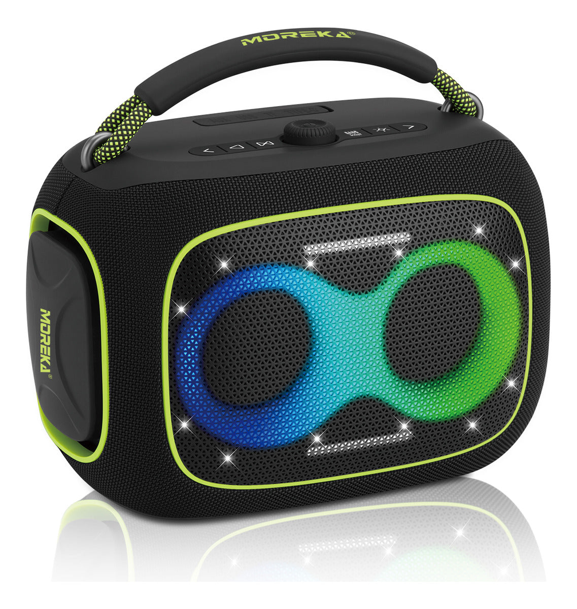Bocina Moreka A55 120W 12000mAh 8hrs de bateria Bluetooth IPX6 - Imagen 1