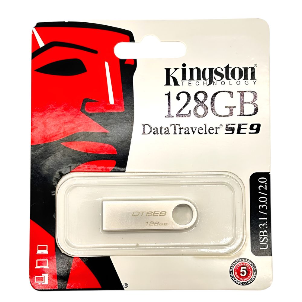 Memoria USB Kingston DataTraveler SE9 128GB 3.0 plateado