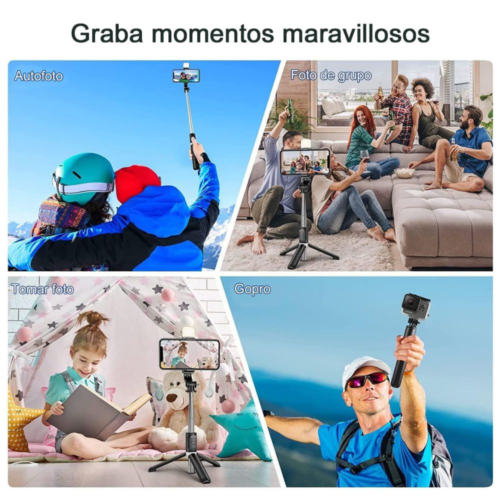 Baston Selfie Stick Tripie Celular Control Remoto Bluetooth X17D - Imagen 6