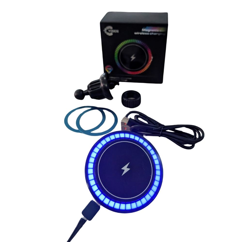 Cargador Magnético Inalámbrico 15W con gancho para auto Yisen X58 - Imagen 6