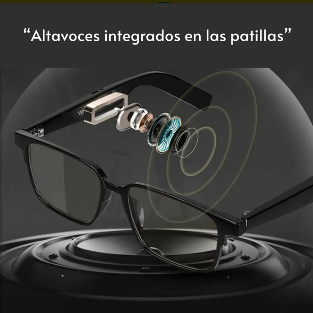 Lentes inteligentes traducción automática, asistente de Voz SIRI y Google, manos libres GS-08 - Imagen 2