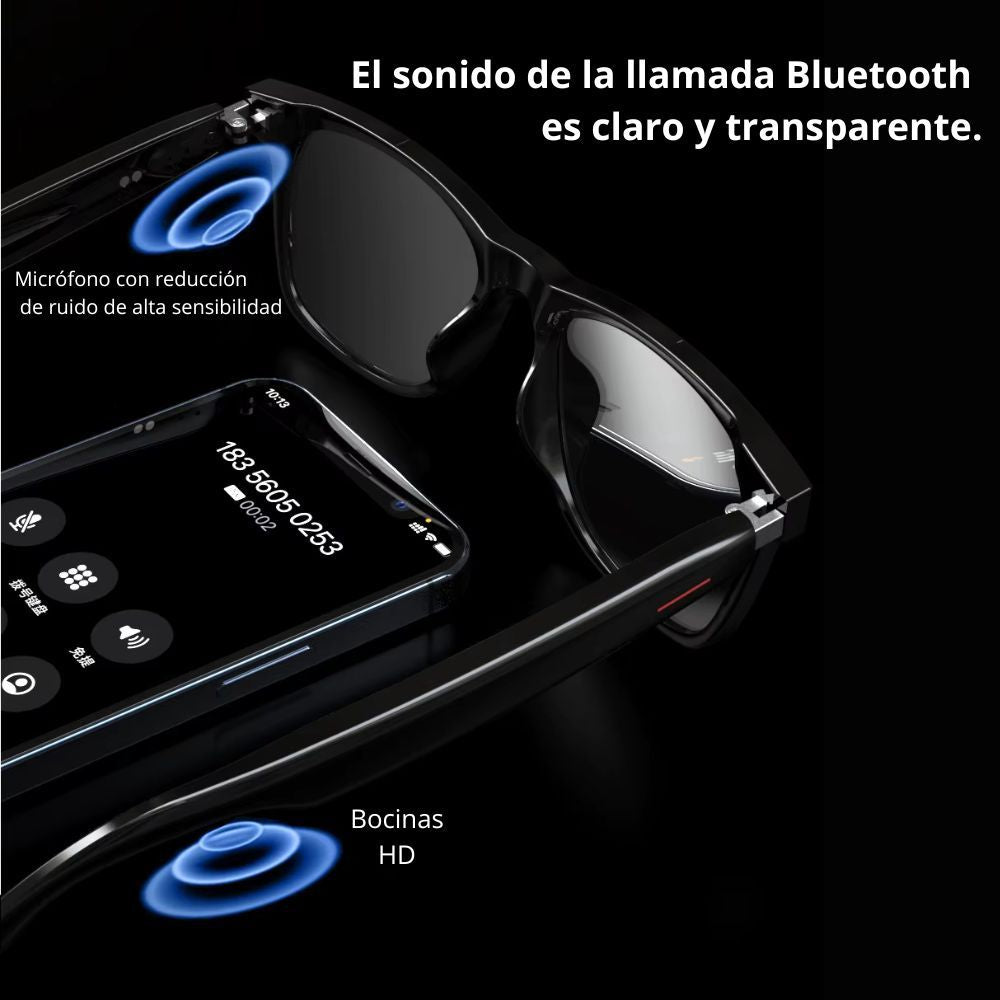 Lentes inteligentes traducción automática, asistente de Voz SIRI y Google, manos libres GS-08 - Imagen 5