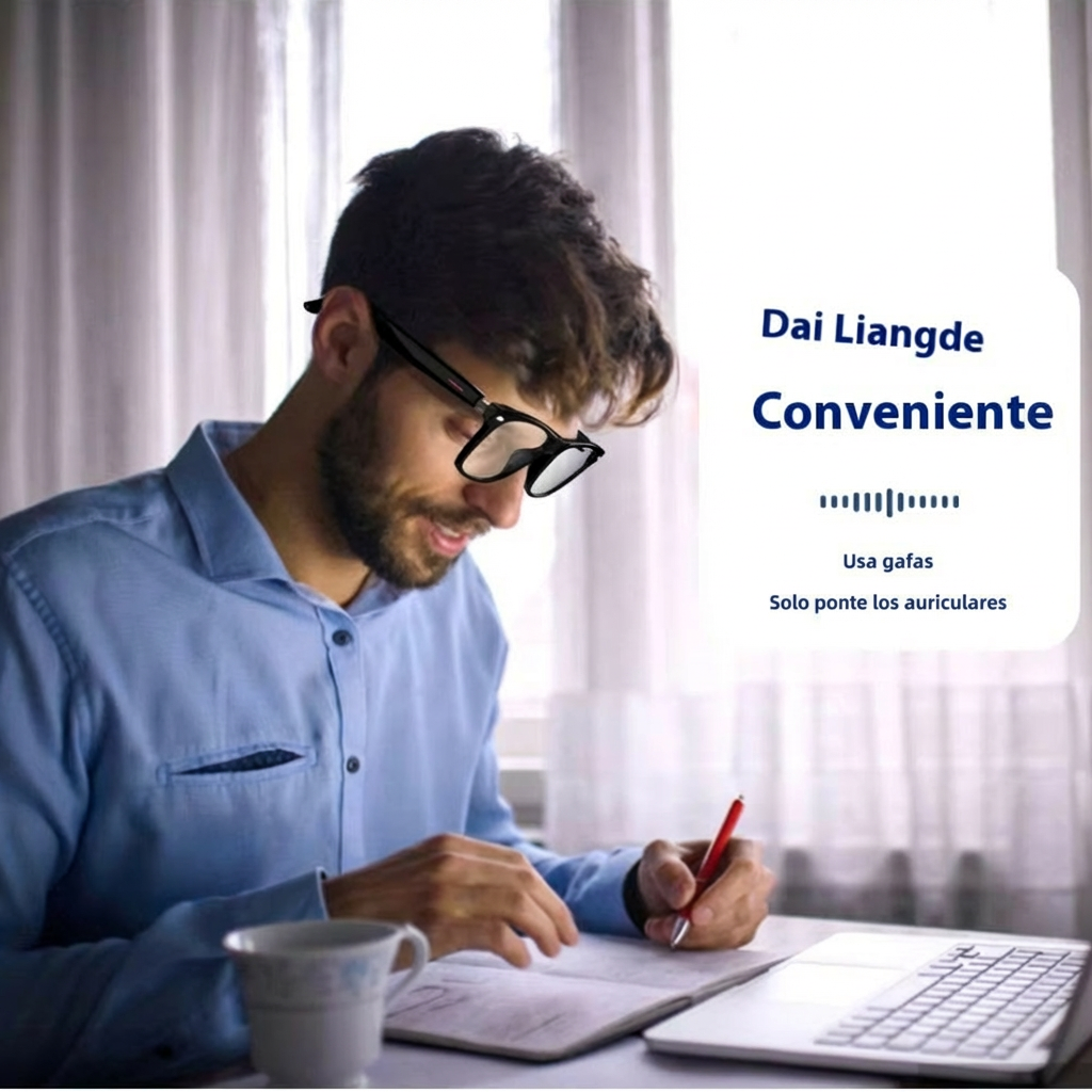 Lentes inteligentes traducción automática, asistente de Voz SIRI y Google, manos libres GS-08 - Imagen 7