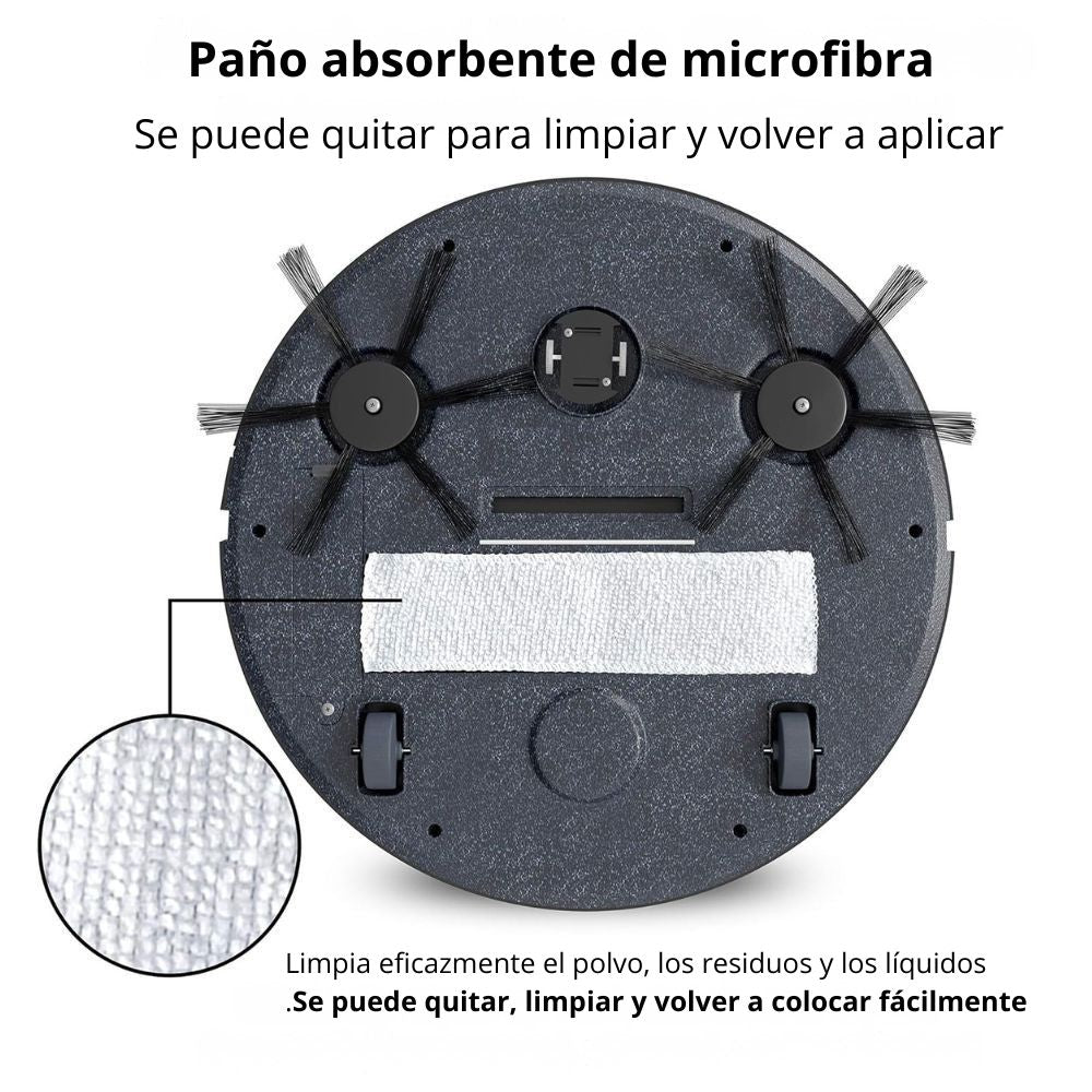 Robot Aspirador Blanco Bugu 1528A - Imagen 7
