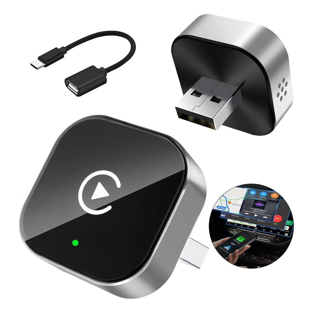 Adaptador 2en1 Inalámbrico para Carplay y - Imagen 1