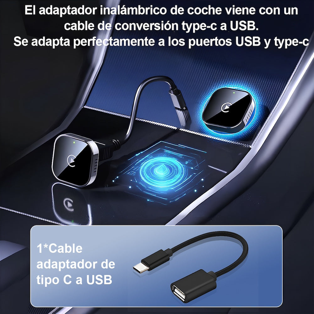 Adaptador 2en1 Inalámbrico para Carplay y - Imagen 4