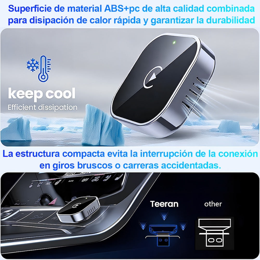 Adaptador 2en1 Inalámbrico para Carplay y - Imagen 8