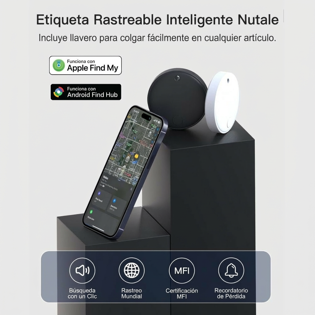 Localizador Gps Rastreador compatible Android IOS Universal 365 Días NUTALE F20X - Imagen 6