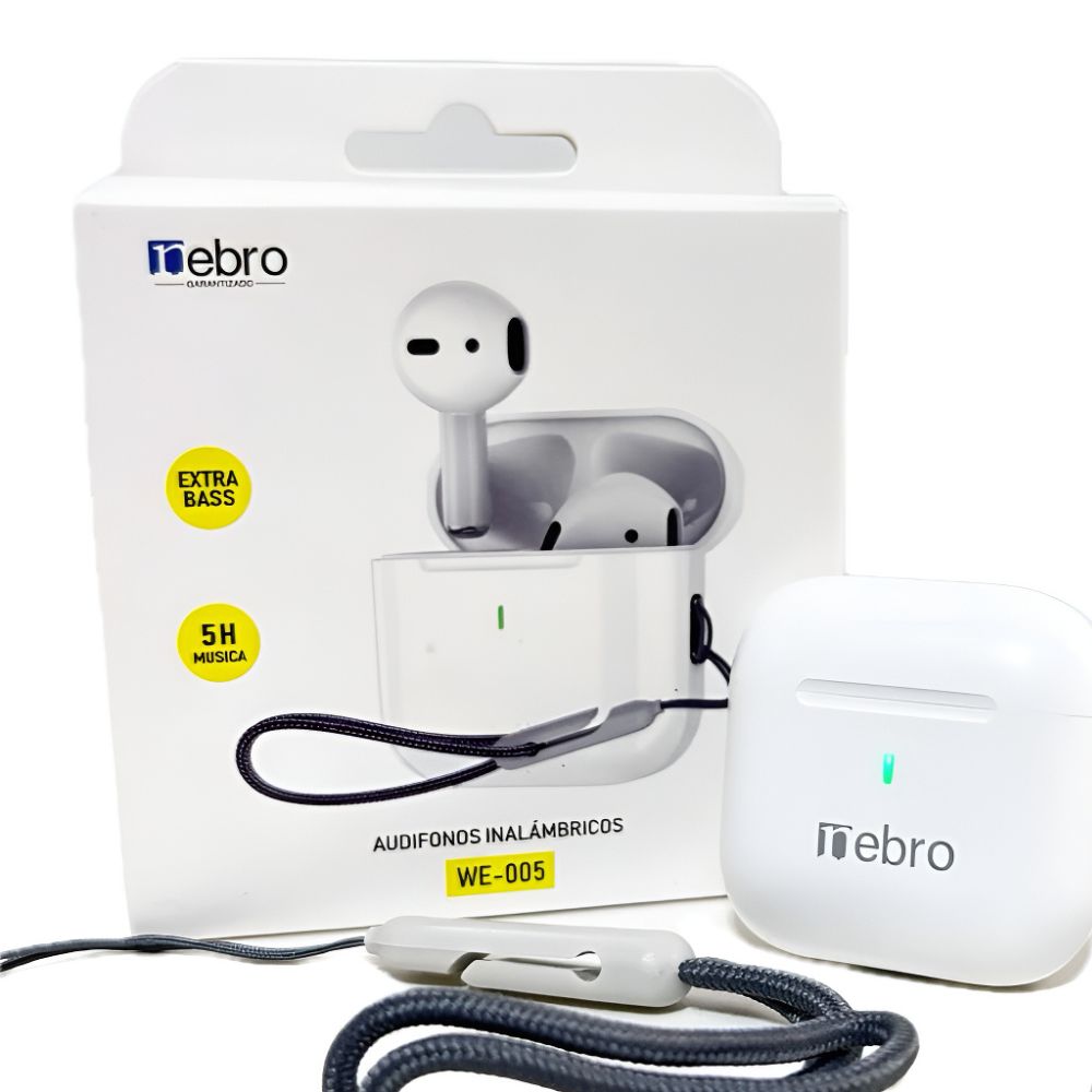 Audífonos Bluetooth Inalámbricos Bluetooth 5.3 extra bass Nebro WE-005 - Imagen 4