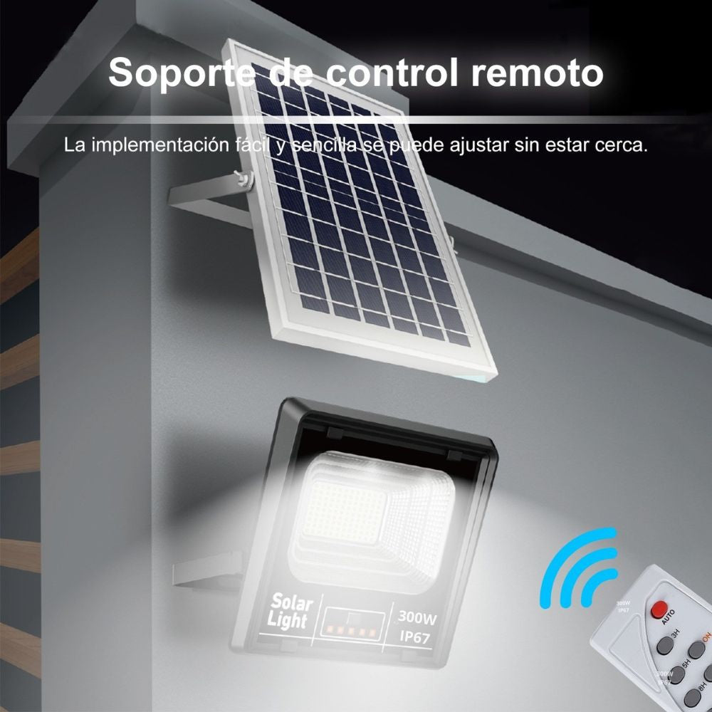 Reflector Solar 100W 6500mAh con Panel solares para intemperie IP67 MOR-100H - Imagen 2