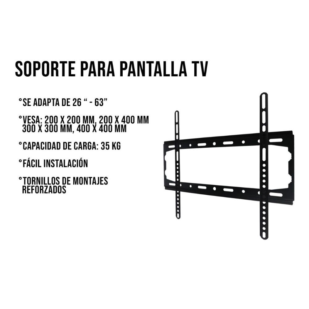 Soporte TV para 26 hasta 63 pulgadas fijo hasta 53k CE-2623 - Imagen 5