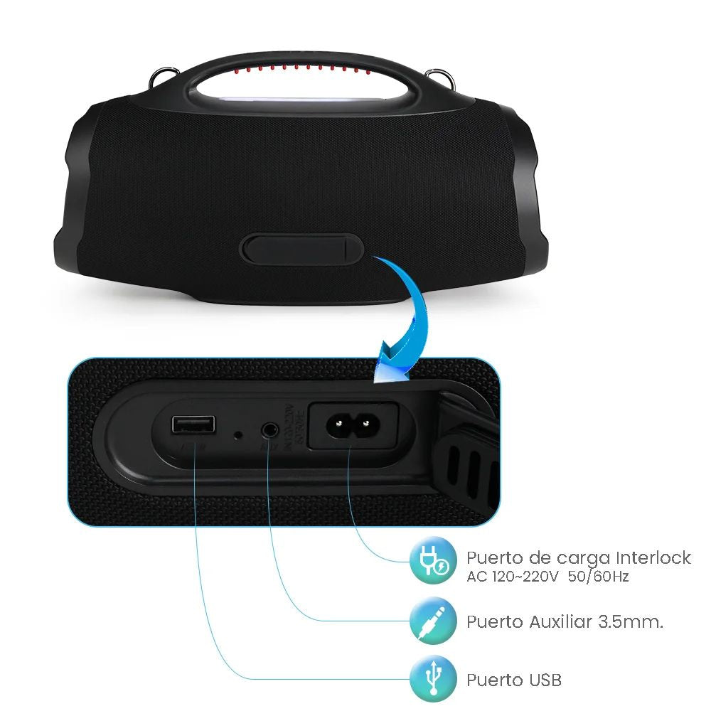 Bocina FOL FS-R208 220W 12000mAh 10hrs de bateria Bluetooth IPX6 - Imagen 5