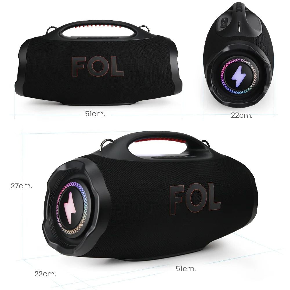 Bocina FOL FS-R208 220W 12000mAh 10hrs de bateria Bluetooth IPX6 - Imagen 7