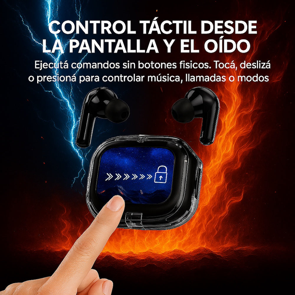 Audífonos Bluetooth Traductor IA Cancelación de Ruido ENC IPX5 SmartBuds - Imagen 3