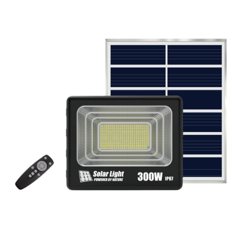 Reflector Solar 300W 20000mAh con Panel solares para intemperie IP67 MOR-300H - Imagen 1