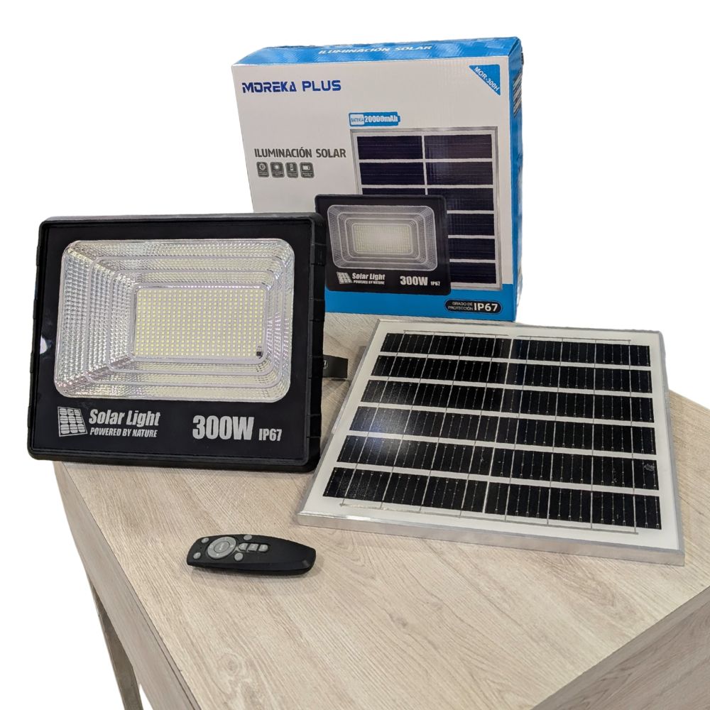 Reflector Solar 300W 20000mAh con Panel solares para intemperie IP67 MOR-300H - Imagen 7