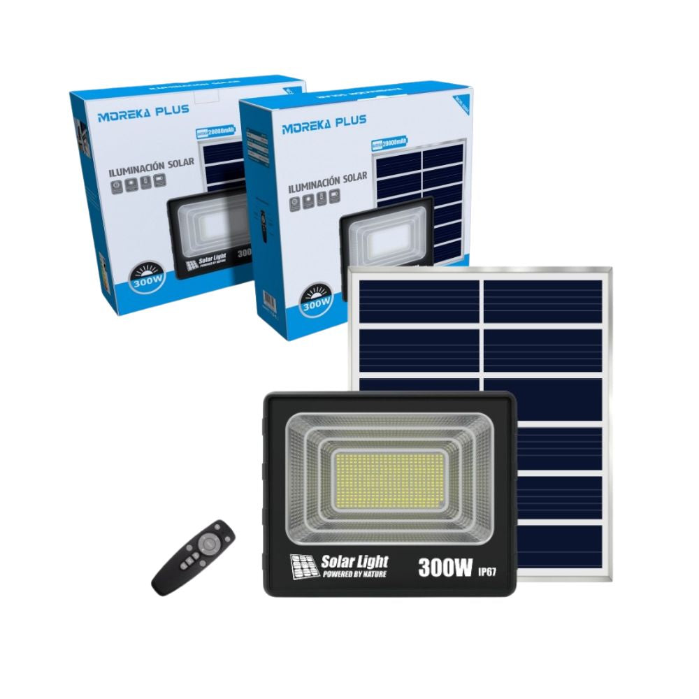 Reflector Solar 300W 20000mAh con Panel solares para intemperie IP67 MOR-300H - Imagen 9