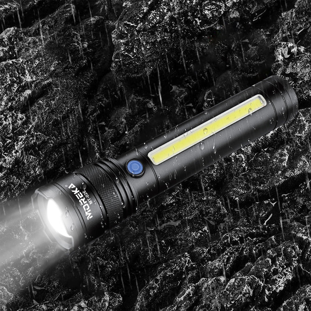 Lampara Táctica Recargable Usb Laser 20W 8800mAh / 4.2V Moreka MT-026 - Imagen 3